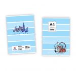 Notebook A4 dòng kẻ 4 Ô ly (Mã 557 - 559)