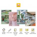 Vở kẻ ngang KT 17.5 x 25 (Bộ mẫu Cafe Shop)