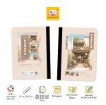 Sổ cao cấp bìa bồi, dán, may gáy General Book - Khổ A4 (Bộ mẫu Shimple - Garden)