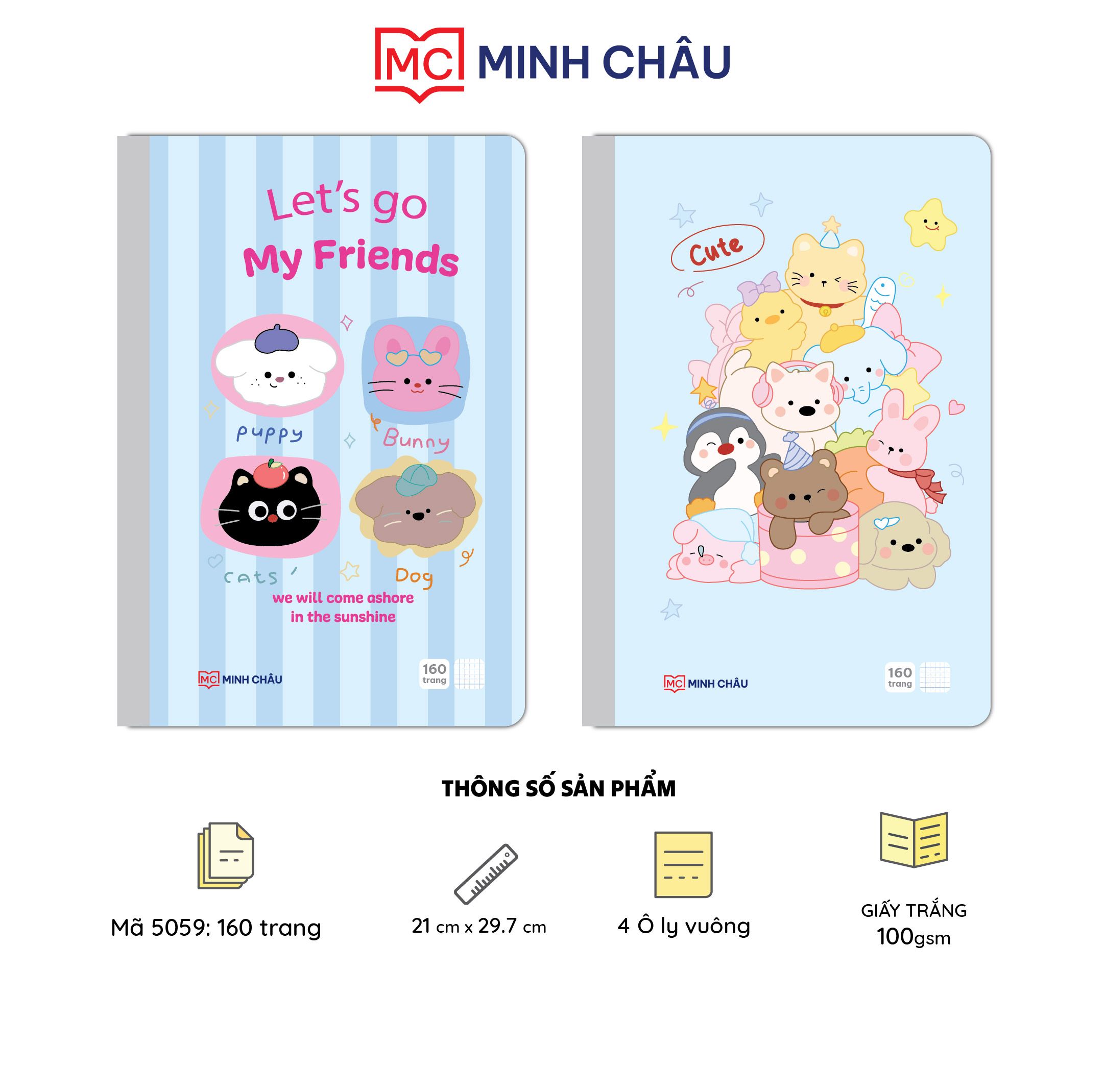  Sổ bìa bồi cao cấp may dán gáy A4 dòng kẻ 4 Ô ly (Mã số: 5059)