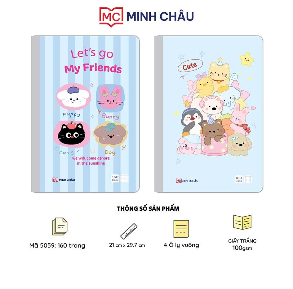  Sổ bìa bồi cao cấp may dán gáy A4 dòng kẻ 4 Ô ly (Mã số: 5059)