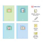 Vở kẻ ngang may dán gáy, 17.5 x 25cm, giấy vàng, ĐL 70gsm (Mã số: 272)