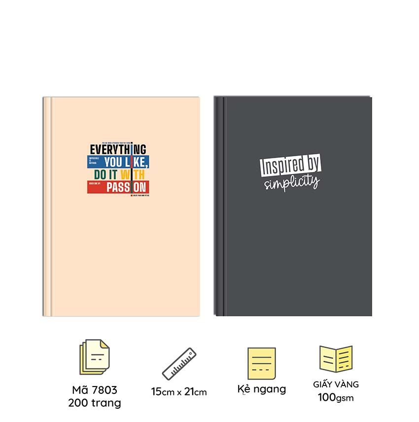 Sổ bìa cứng A5 (Mã 7803)