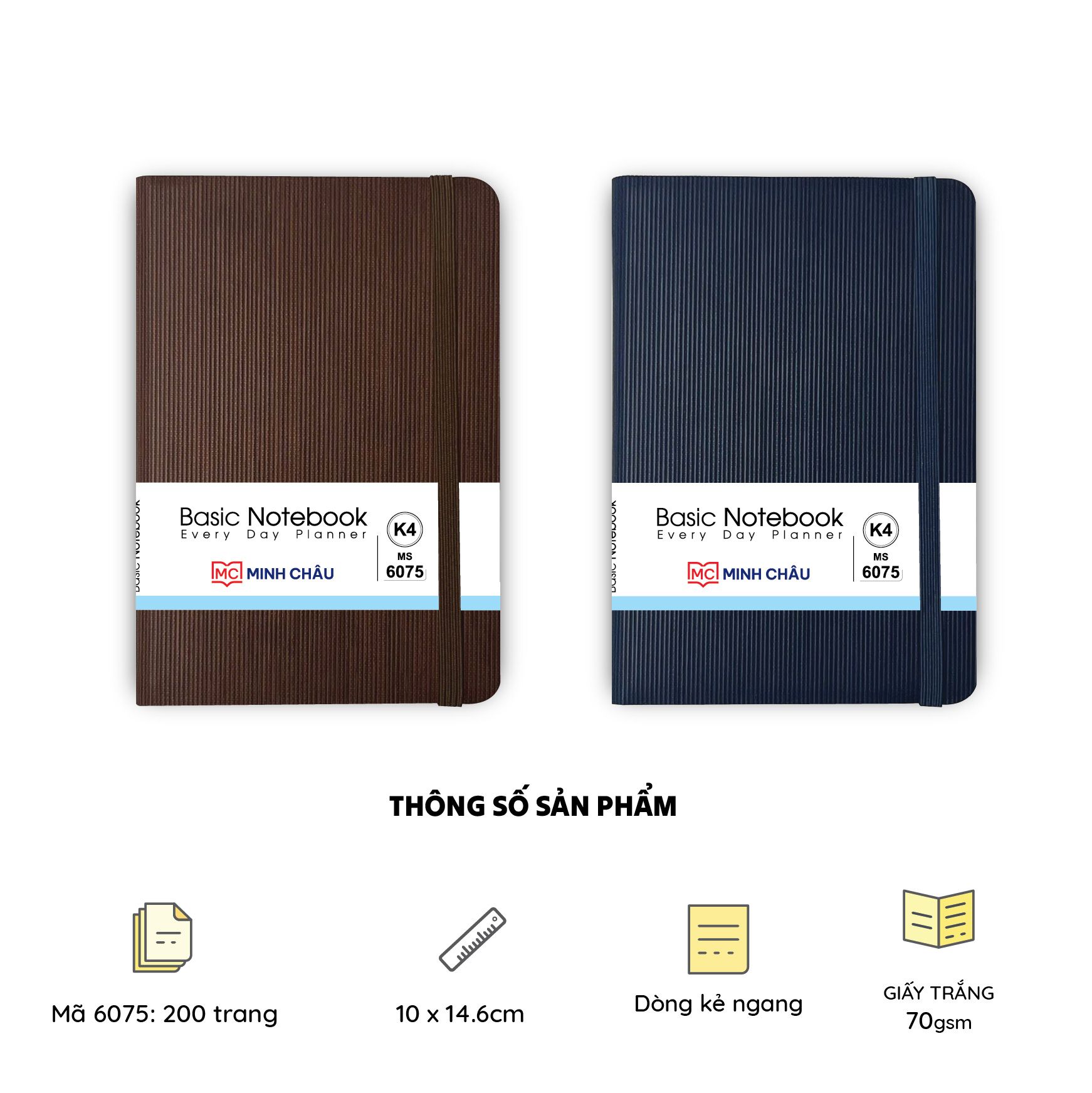 SỔ DA BASIC NOTEBOOK K4 (Mã số: 6075)