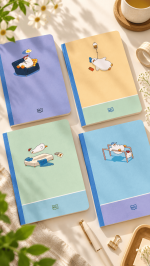 Vở kẻ ngang may dán gáy, 17.5 x 25cm, giấy vàng, ĐL 70gsm (Mã số: 271)