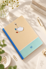 Vở kẻ ngang may dán gáy, 17.5 x 25cm, giấy vàng, ĐL 70gsm (Mã số: 271)