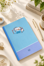 Vở kẻ ngang may dán gáy, 17.5 x 25cm, giấy vàng, ĐL 70gsm (Mã số: 271)