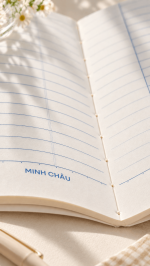 Vở kẻ ngang may dán gáy, 17.5 x 25cm, giấy vàng, ĐL 70gsm (Mã số: 271)
